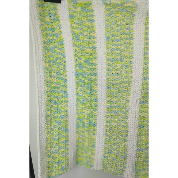 Crochet Baby Blanket Handmade Fuzzy Soft - Picture 3 of 4
